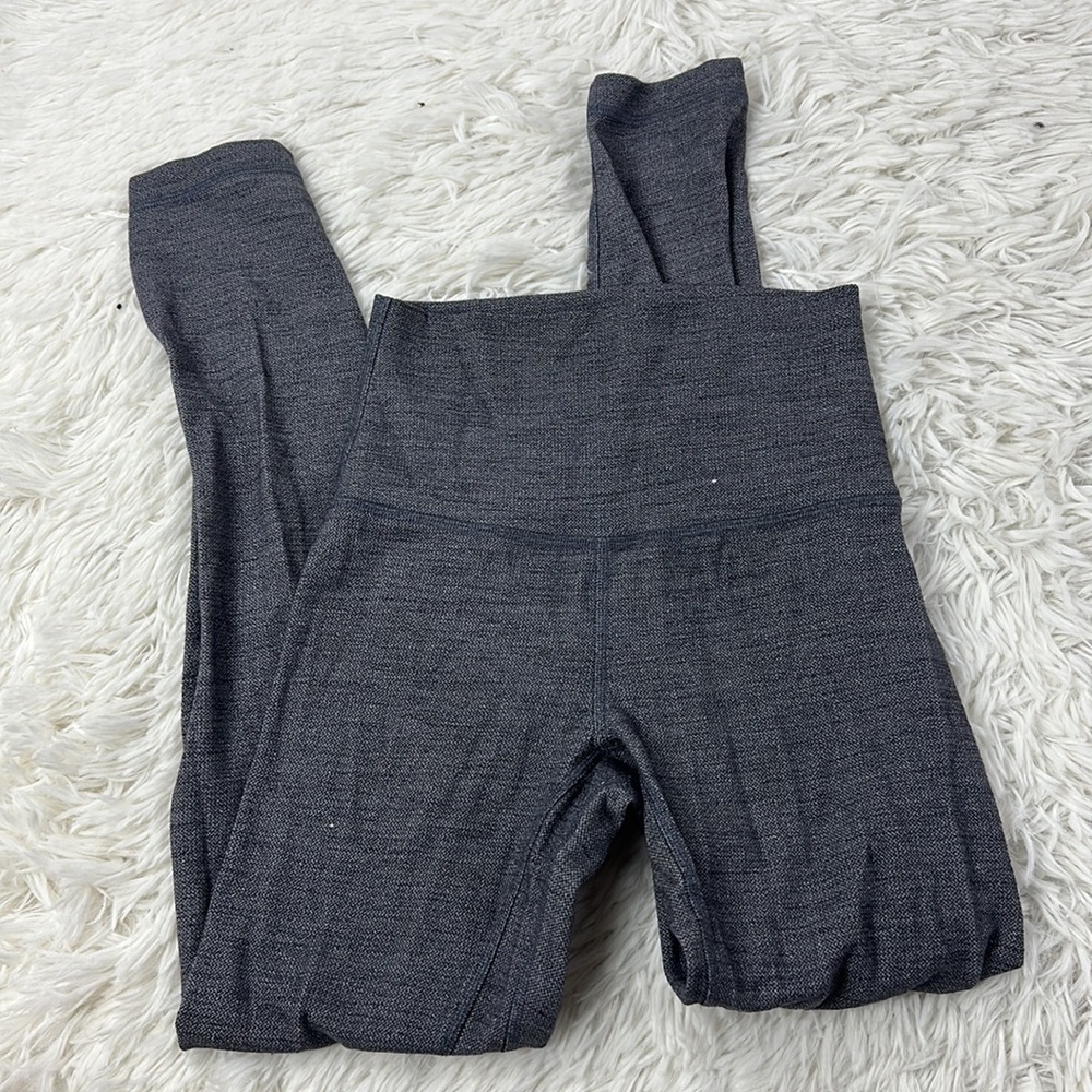 Lululemon Align Pant 25" Mini Heathered Herringbone Heathered Black White Black